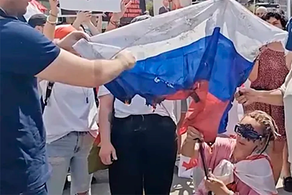 Кадры показала местная телекомпания "ТВ Пирвели".