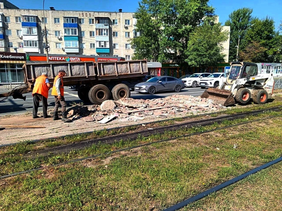 Остановку на Циолковского в Ульяновске вернут на место в течение двух недель | ФОТО: Ульяновскэлектротранс