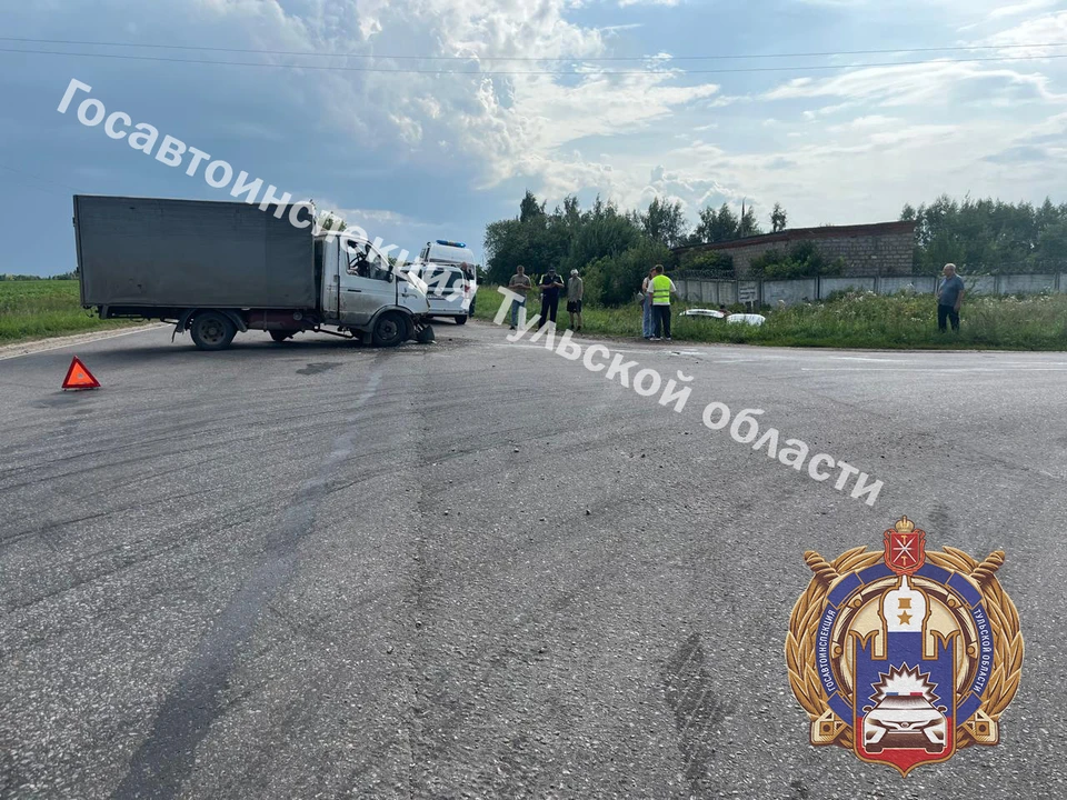 В ДТП с большегрузом в Узловском районе пострадали два человека.