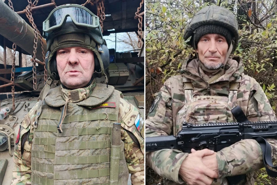 Рядовой Александр Токмаков и Гвардии рядовой Андрей Сасин