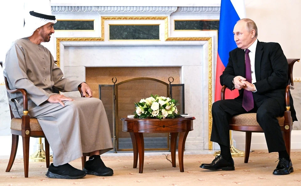 Президент ОАЭ рассказал о встрече с Путиным, опубликовав пост на русском языке