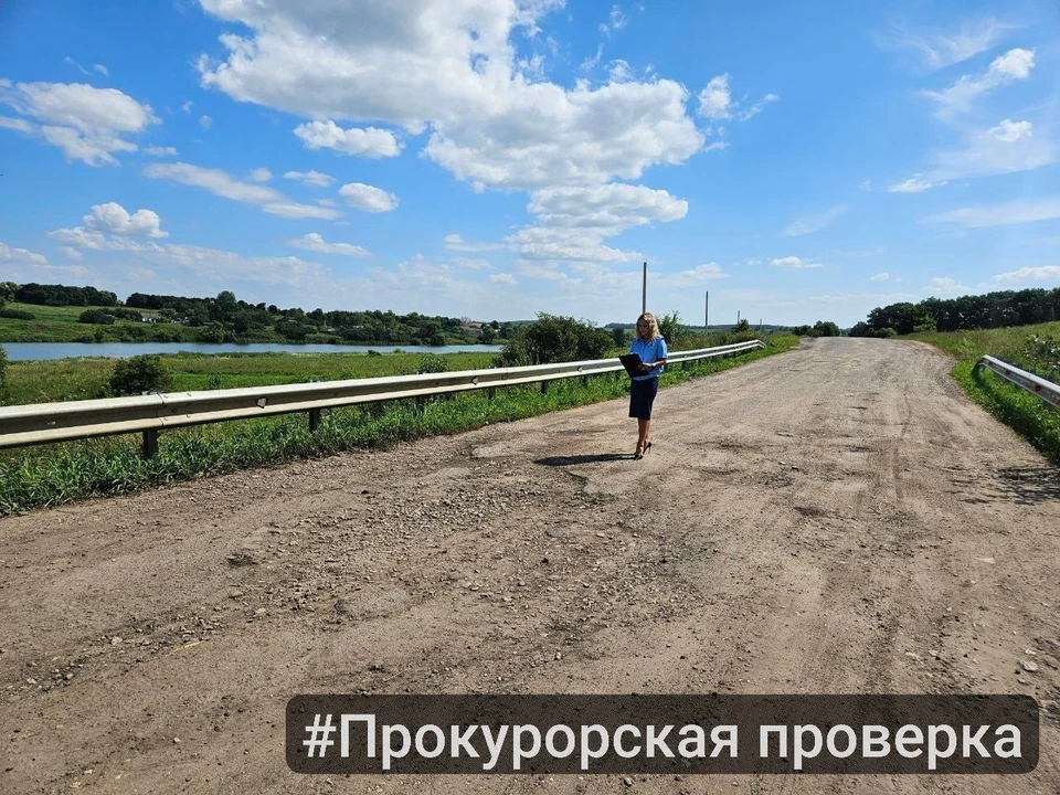 Прокуратура выявила разбитую дорогу к деревне Сергеевское в Куркинском районе.