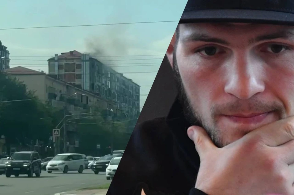 После частых пожаров в ресторане Хабиба Нурмагомедова махачкалинцы бьют тревогу. Фото: соцсети/Владимир Веленгурин