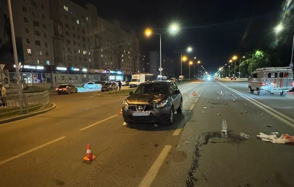 Трагедия случилась поздним вечером на проспекте Победы. Фото управления Госавтоинспекции по Липецкой области.
