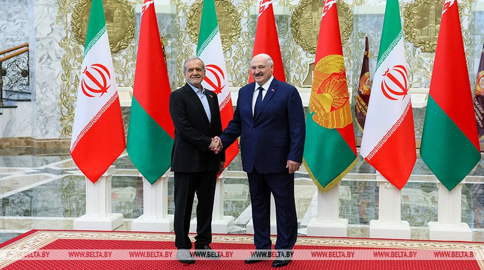 Лукашенко 20 августа 2025 года встречается с президентом Ирана. Фото: БелТА.