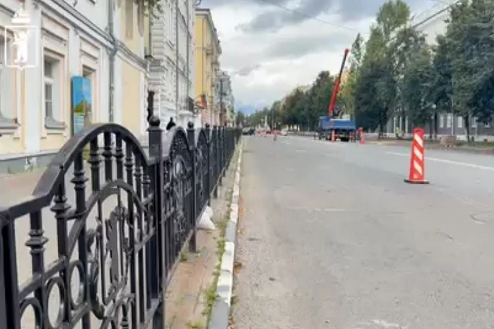 На Советской улице начались работы по благоустройству.
