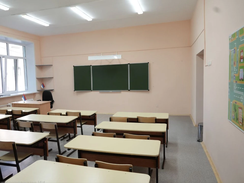 В корпусе школы на Липяговской обновили шесть кабинетов, которые пострадали при коммунальной аварии / Фото: t.me/ivan_noskov_samara