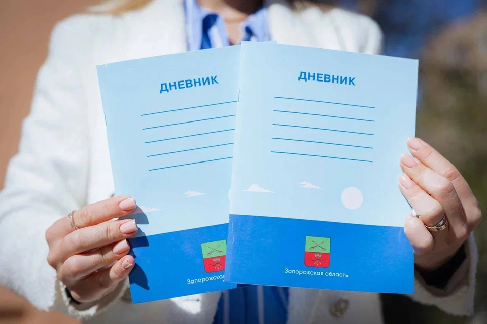 Для учеников младших классов подготовили специальные дневники. Фото - тг-канал Евгения Балицкого