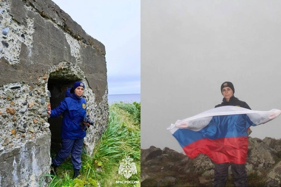 На территории Курильских островов проходили памятные мероприятия, приуроченные к 80-летию Победы во Второй мировой войне. Фото: ГУ МЧС России по Новосибирской области