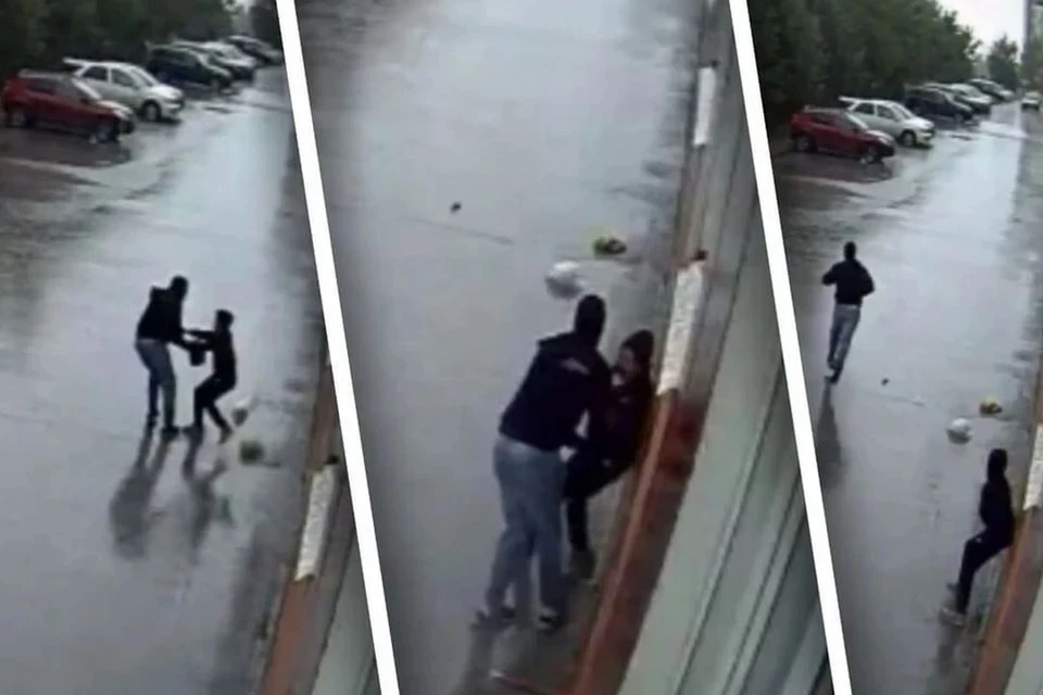 Рецидивист напал на ребенка на улице Татьяны Снежиной. Фото: скриншоты с камер видеонаблюдения