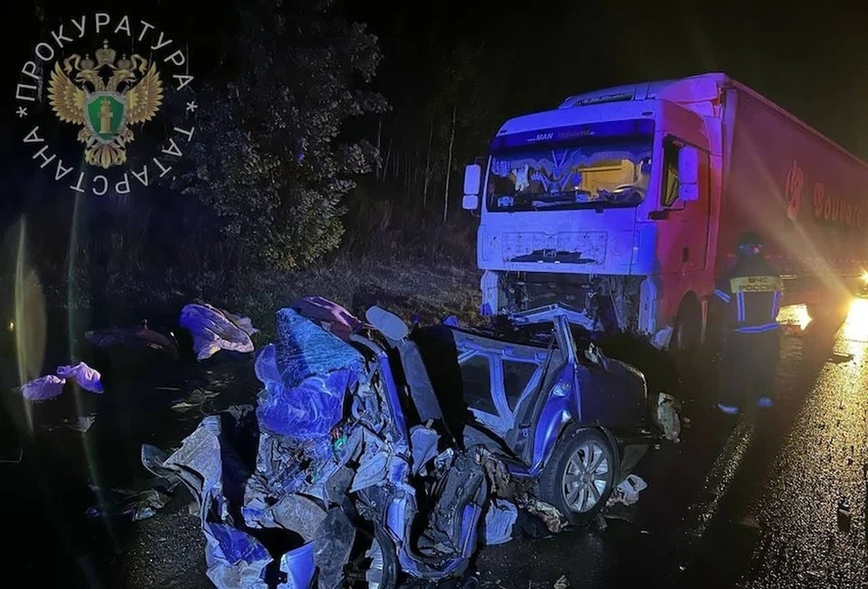 В Татарстане в автомобильной аварии с грузовиком погибли три человека. Фото: прокуратура Татарстана