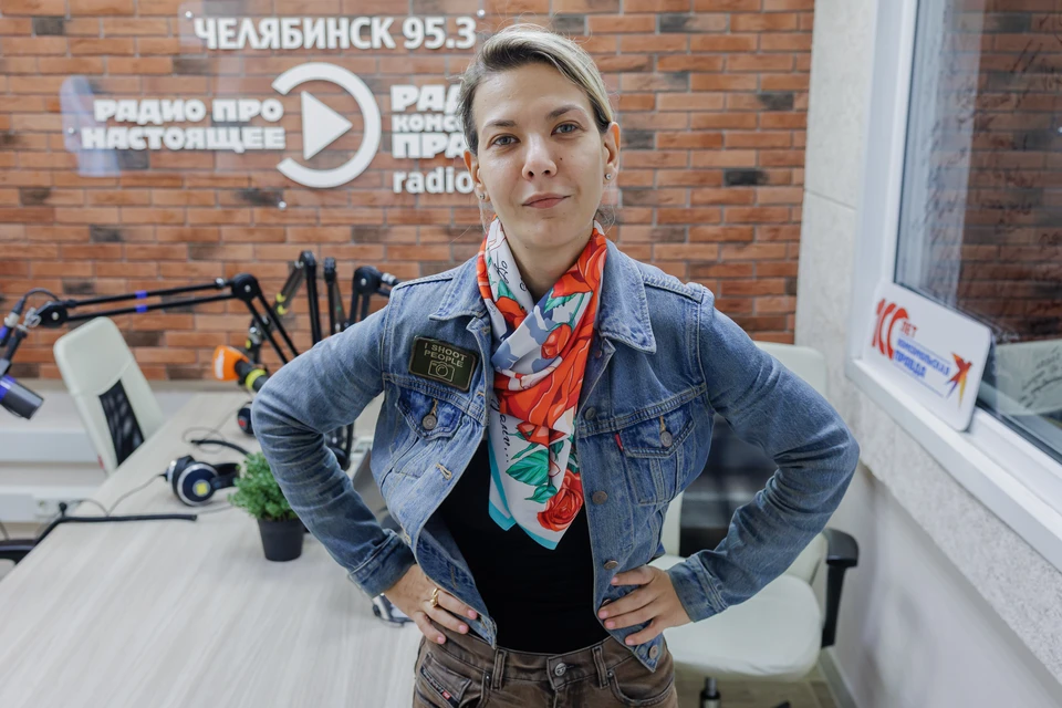 Надана Фридрихсон в студии радио «Комсомольская правда-Челябинск» (95,3 FM)