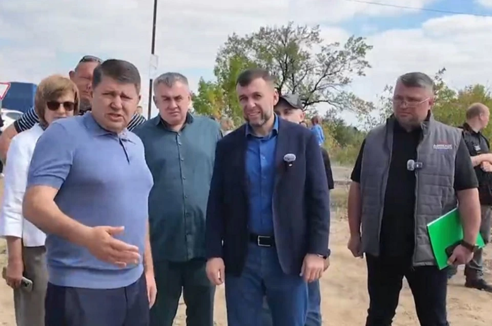 Глава ДНР Денис Пушилин побывал с рабочей поездкой в Макеевке. Фото: ТГ/Пушилин