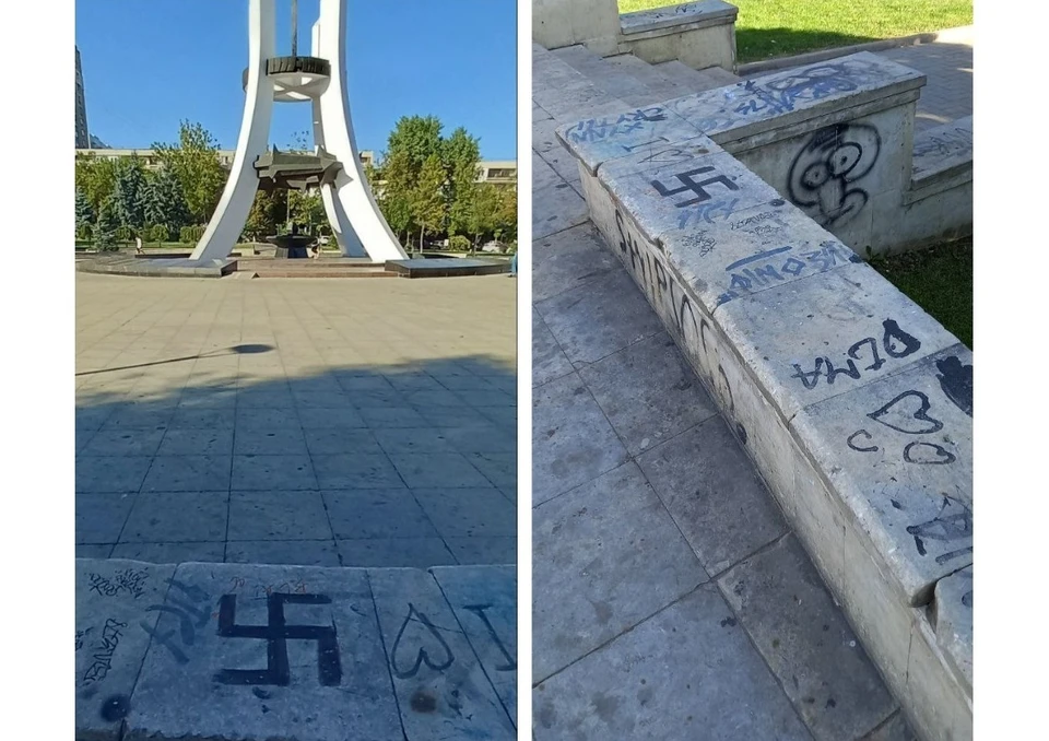 В Кишиневе осквернили памятник воинам-афганцам. Фото: Коллаж "КП"