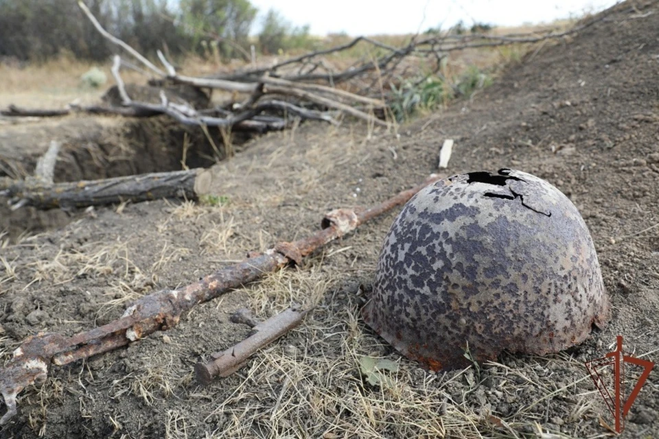 В ДНР росгвардейцы нашли артефакт времен Великой Отечественной войны. Фото: Росгвардия