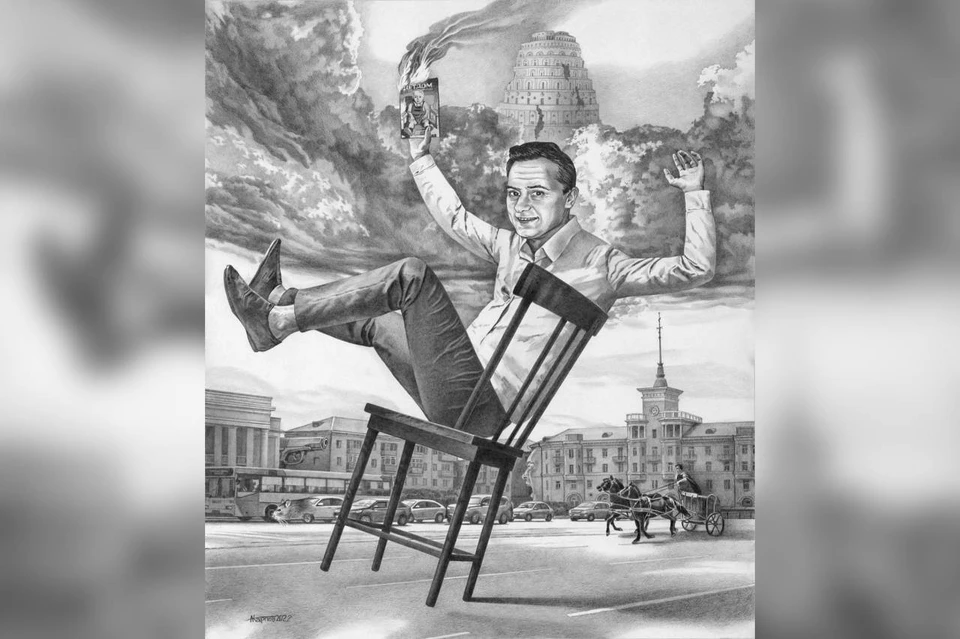 Портрет Владимира Токмакова. Картина Александра Карпова