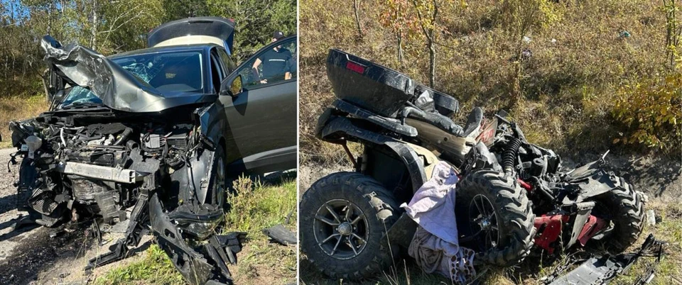 В страшной аварии погиб 16-летний водитель квадроцикла. Фото:соцсети