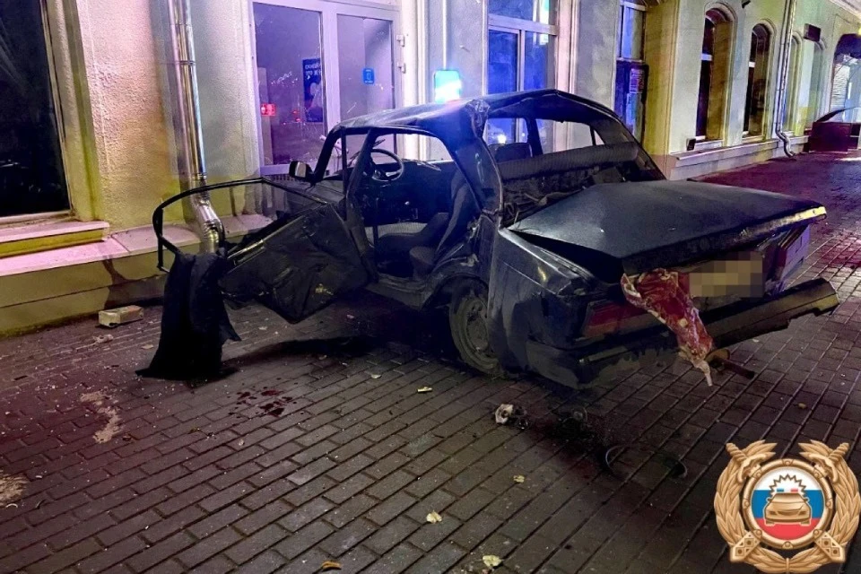Авария произошла ночью на проспекте Ленина. Фото: ГИБДД по Тверской области