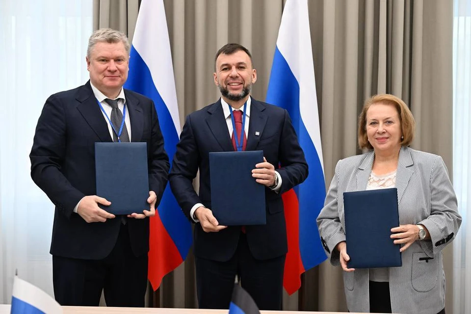 Подписано соглашение о сотрудничестве между ДНР и Российским экономическим университетом имени Плеханова. Фото: ТГ/Пушилин