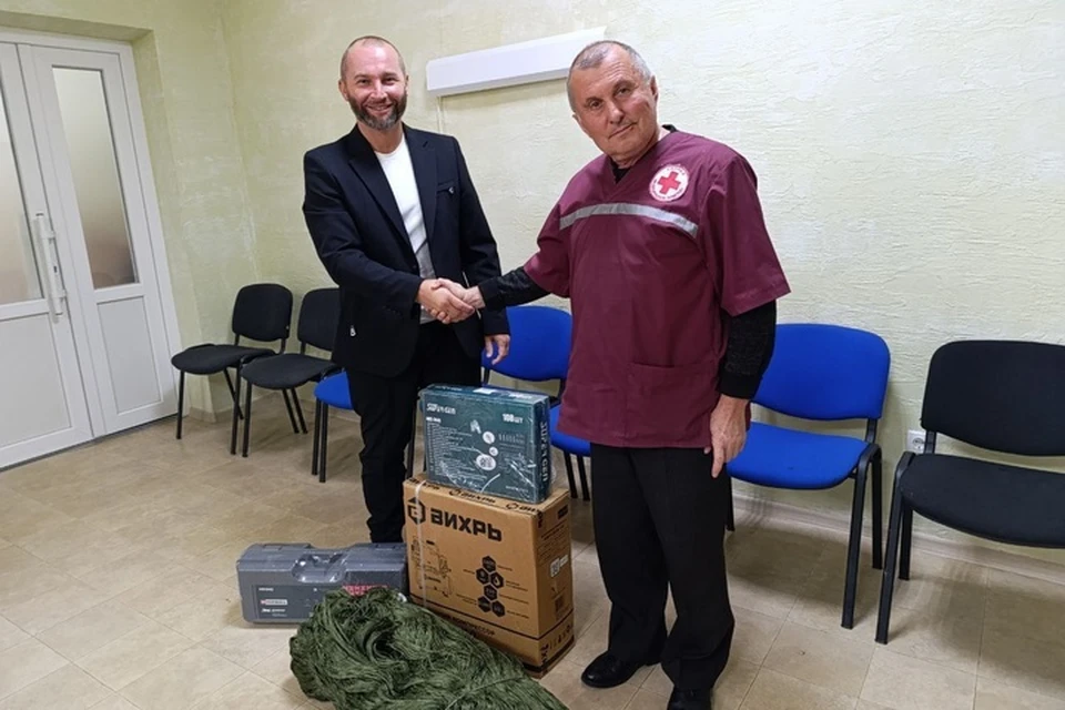 Станцию "СМП" в Каховке прикроют антидроновыми сетями. Фото: тг-канал Павла Филипчука