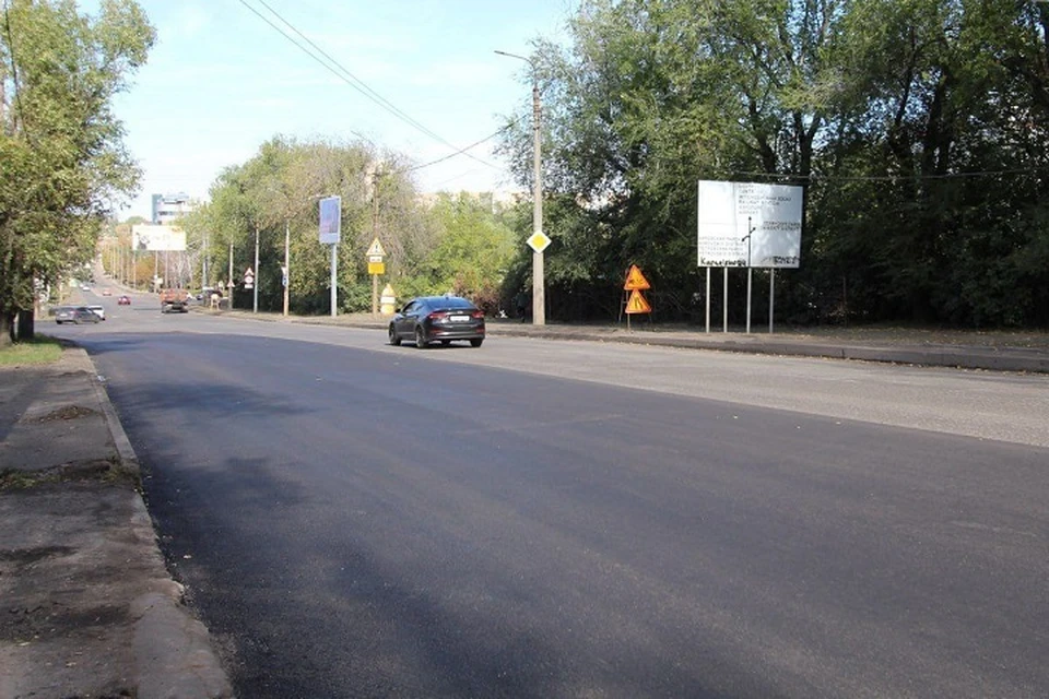 На Ленинском проспекте в Донецке начался ремонт дороги. Фото: Служба автомобильных дорог Донбасса