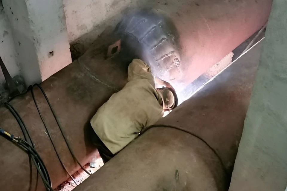 В Кировском районе Донецка завершают прокладку водовода. Фото: ТГ/Пушилин