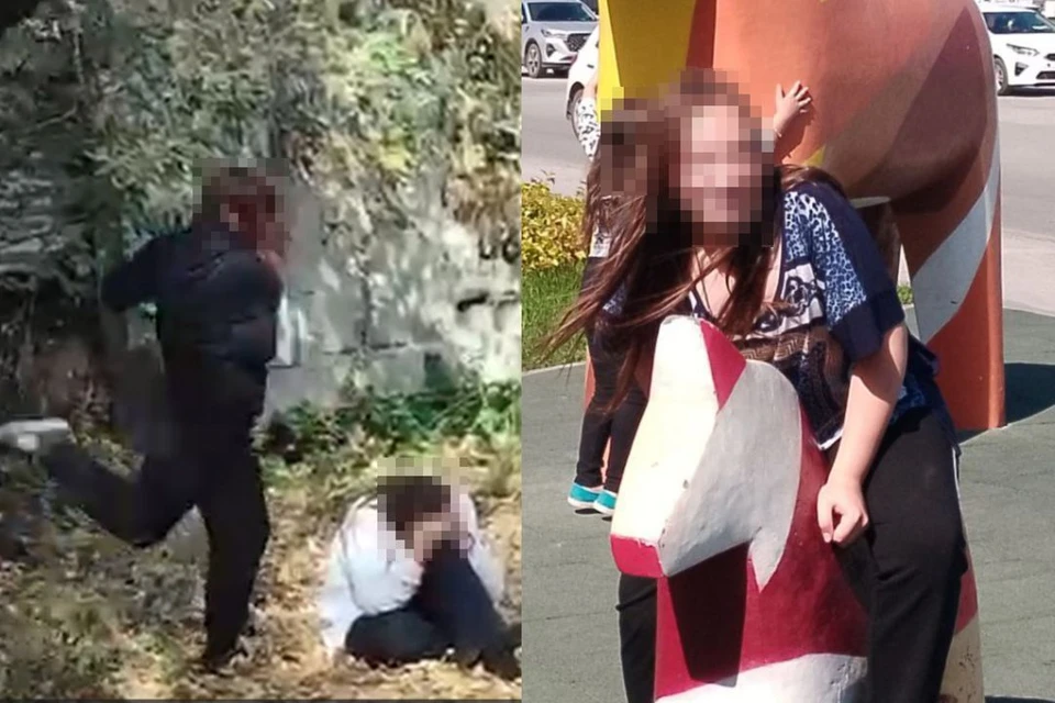 Семиклассницу (справа) затравила за внешность и жестоко избила бывшая подруга. Фото: Предоставлено мамой потерпевшей