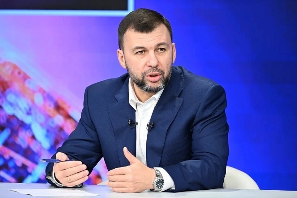 Глава ДНР Денис Пушилин проведет Прямой эфир 9 октября. Фото: АГ ДНР