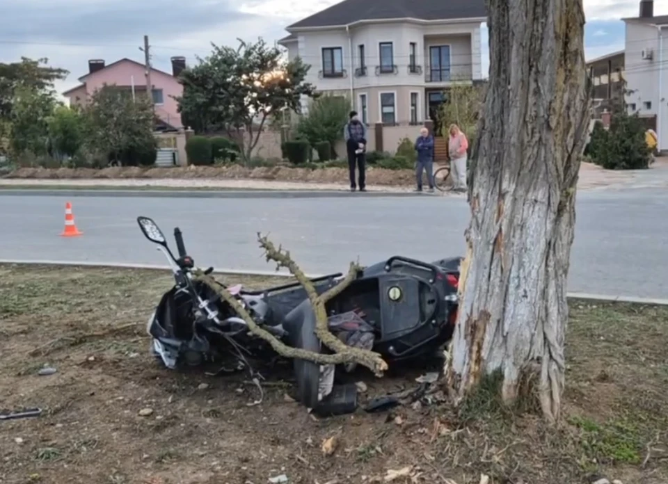 Место ДТП. Фото: МВД Крыма