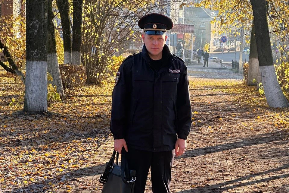 Народный участковый Тверской области Иван Егоров. Фото: УМВД России по Тверской области