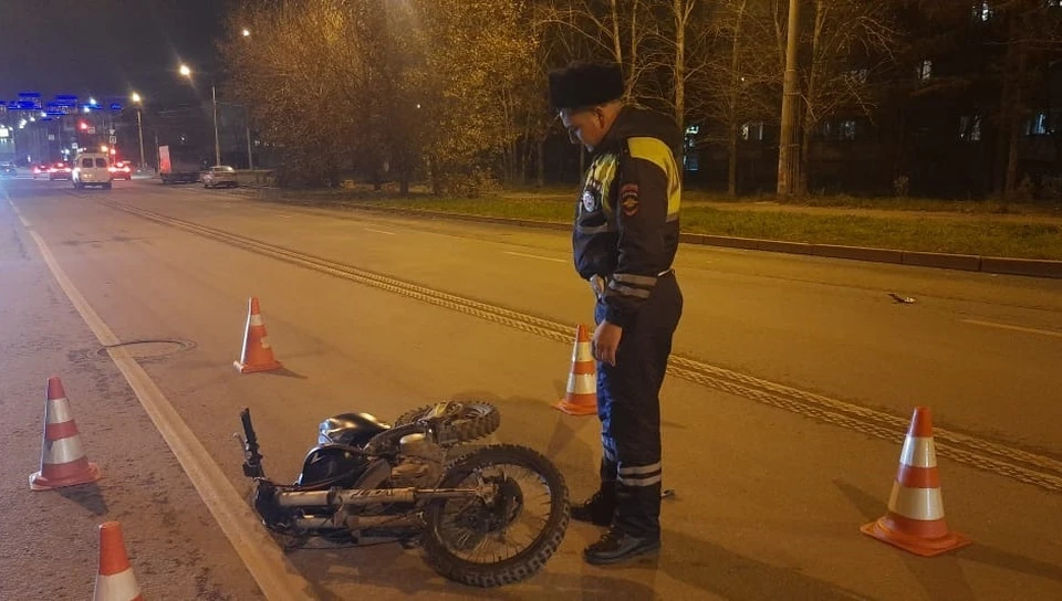 Питбайкера сбили на перекрестке. Фото: отделение пропаганды Госавтоинспекции Екатеринбурга