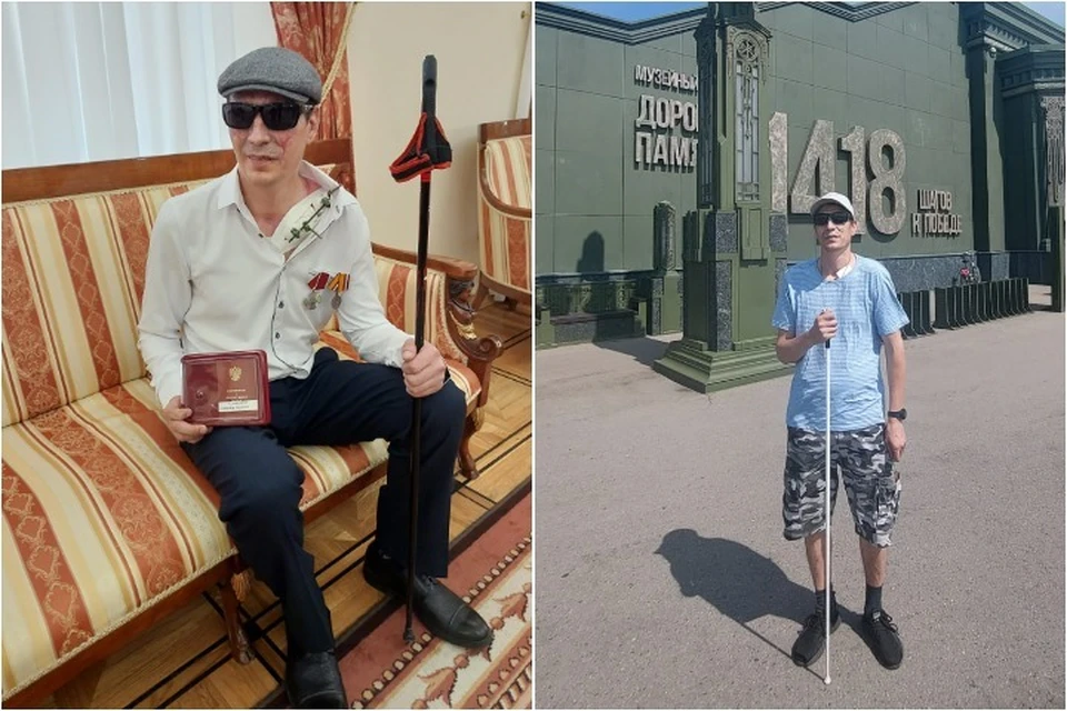 Александр Забазнов потерял зрение, когда строил оборонительные сооружения на Донбассе. Фото: их архива героя публикции.