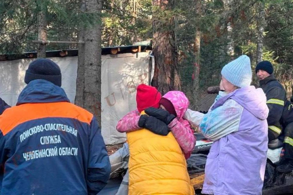 Полину привезли в штаб на квадроцикле. Фото: пресс-служба Поисково-спасательной службы Челябинской области.