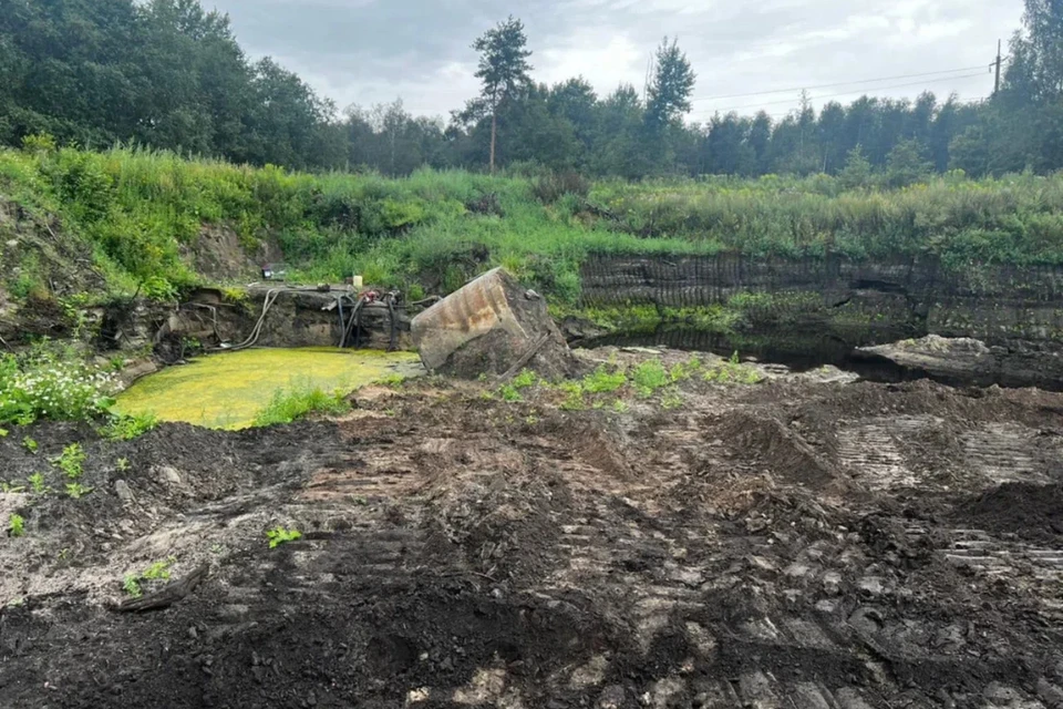 Отходы должны были вывозить на специализированный полигон. Фото: ГУ МВД России по СПб и ЛО