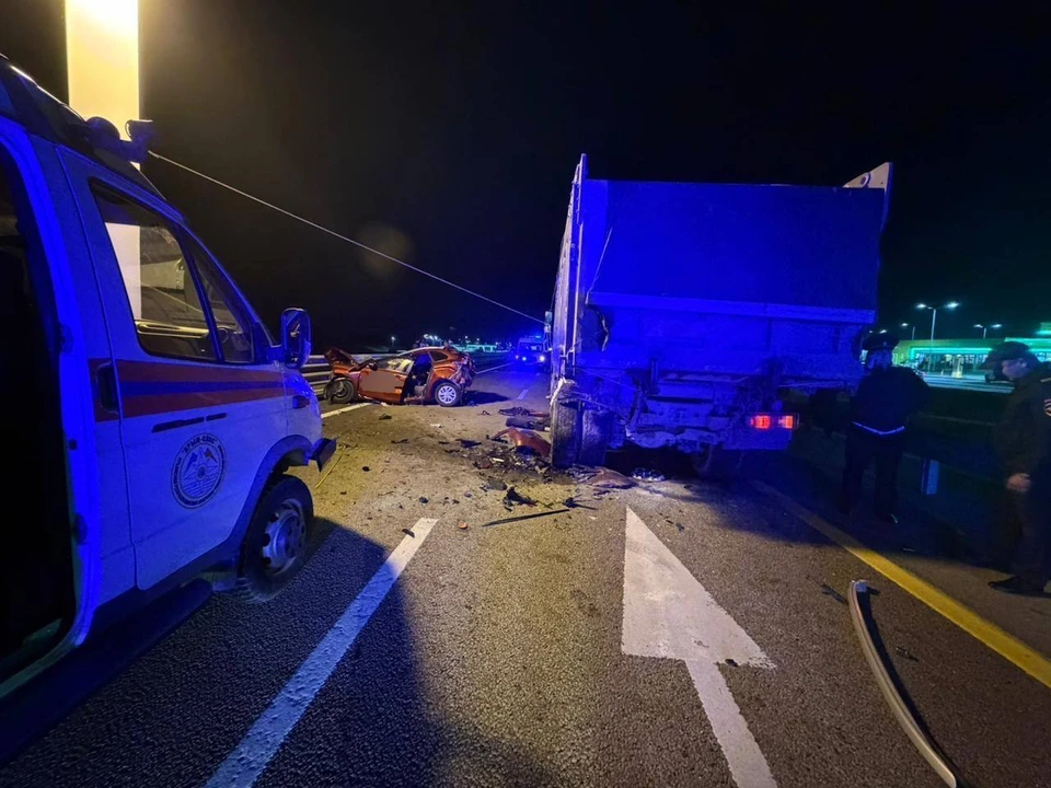 Место ДТП. Фото: прокуратура Крыма