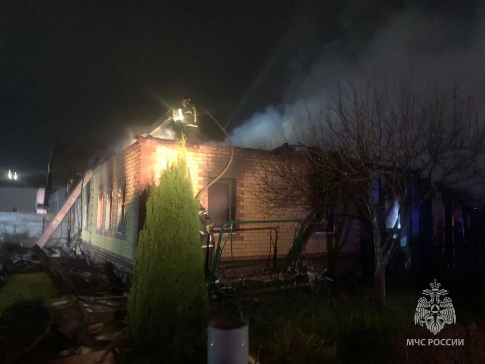 Жилой дом загорелся в Канавинском районе