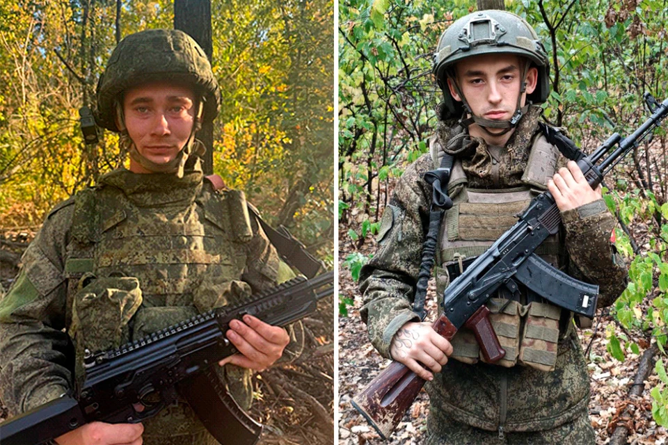 Гвардии рядовой Дмитрий Бабушкин и гвардии рядовой Никита Казак
