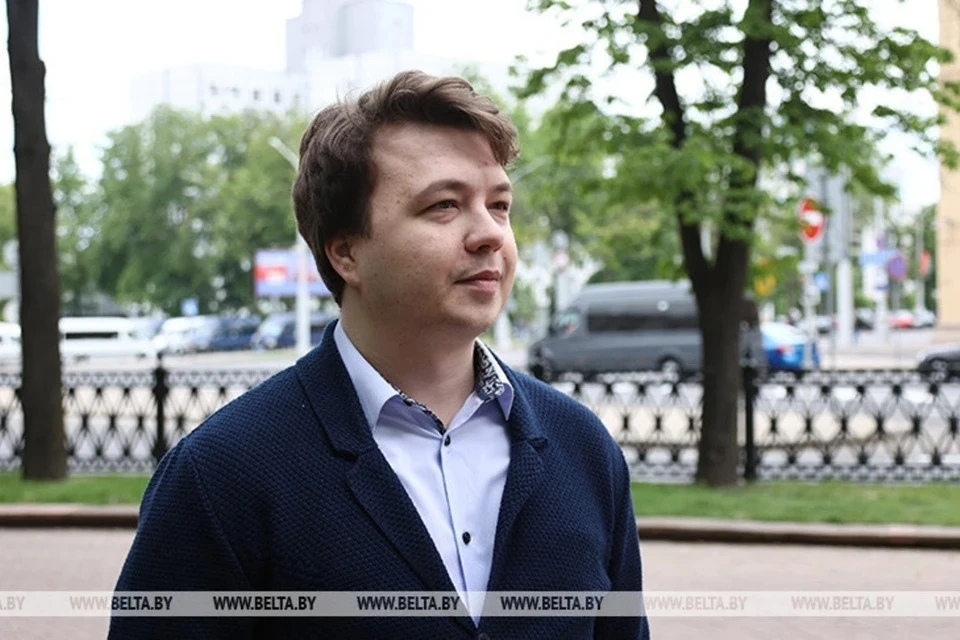 Роман Протасевич подтвердил слова президента Беларуси Александра Лукашенко о том, что является сотрудником белорусской разведки. Фото: БелТА. Фото носит иллюстративный характер.