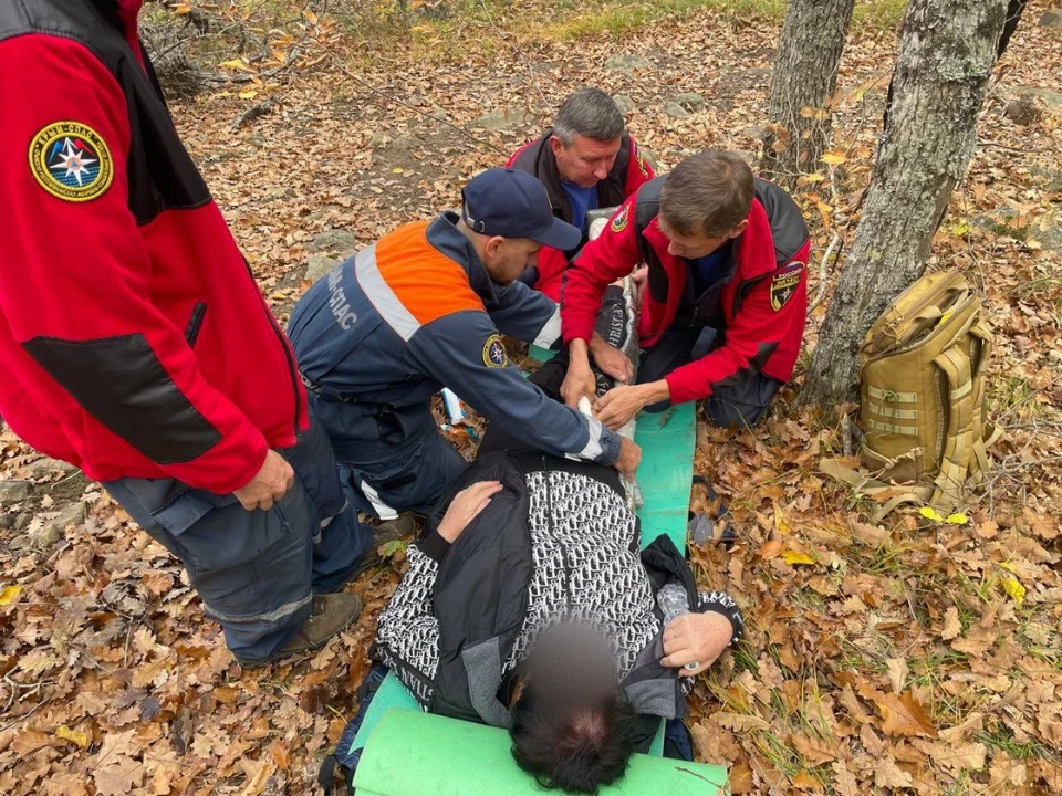 Пострадавшей оказали помощь. Фото: Министерство чрезвычайных ситуаций Республики Крым/Tg
