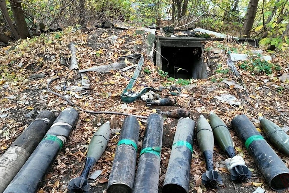 В ДНР росгвардейцы обнаружили крупный схрон ВСУ с оружием НАТО. Фото: Росгвардия