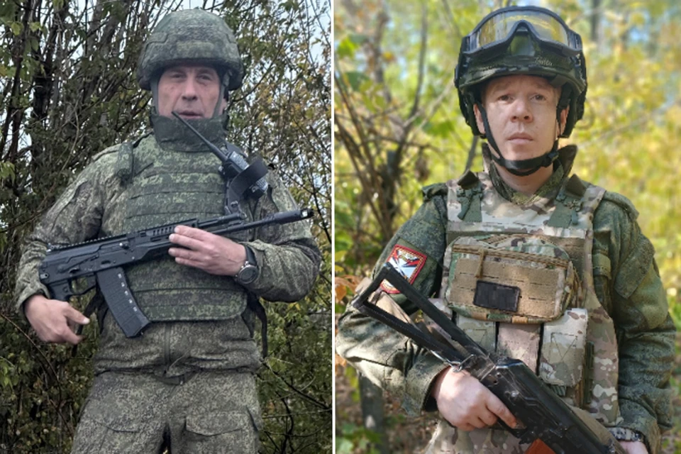 Гвардии младший сержант Олег Лисицин и Гвардии старший сержант Сергей Волков