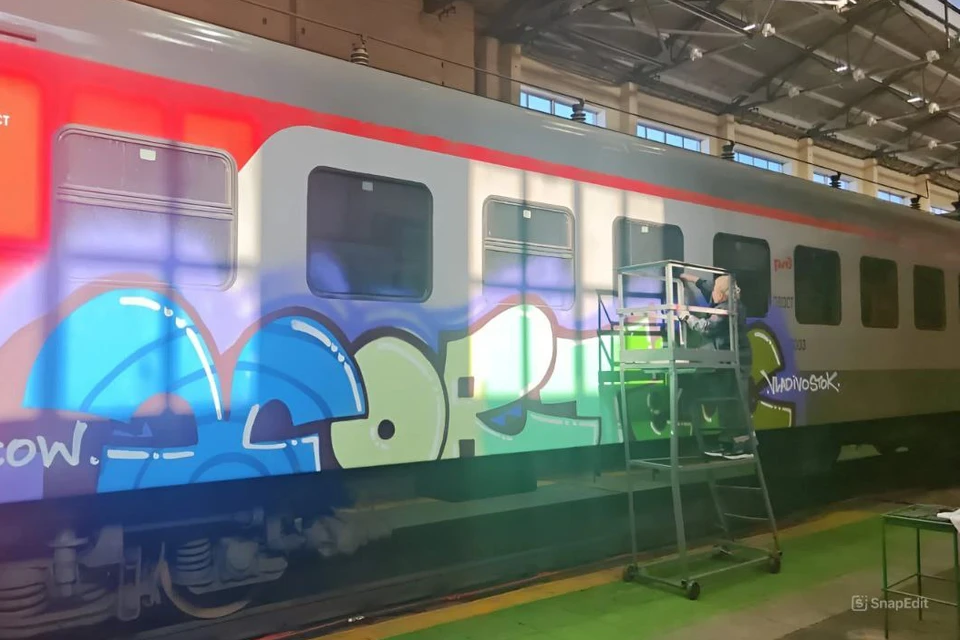 Уже более суток поврежденный поезд находится в депо. Фото: минтранс Приморья