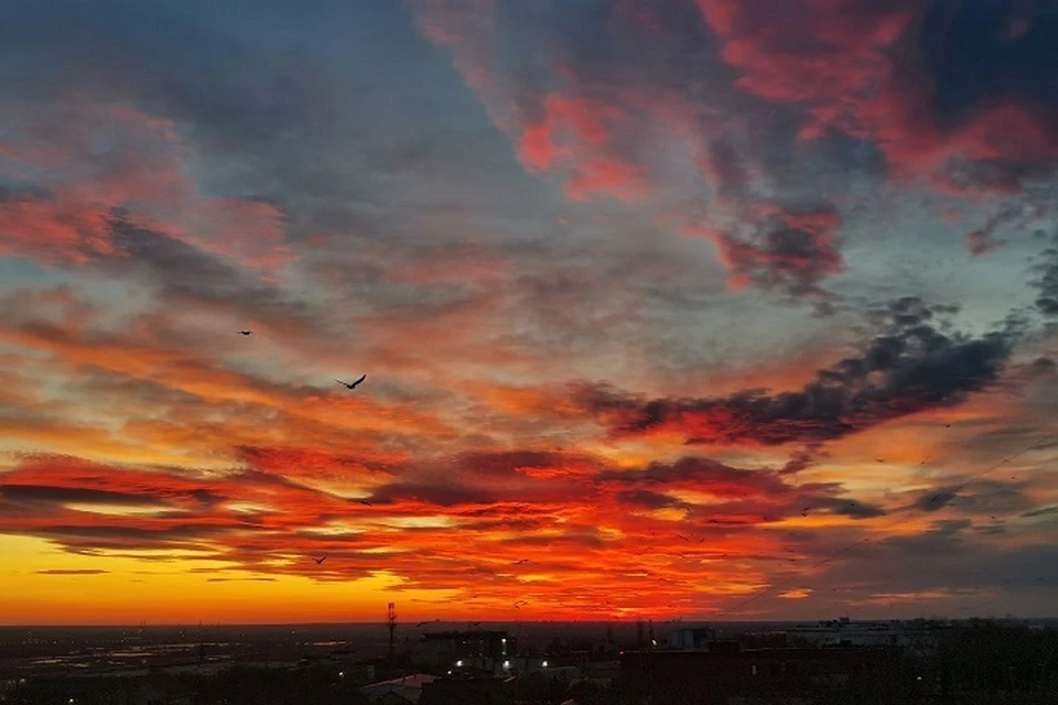 Закат в этих выходные в Самаре был завораживающе красив.