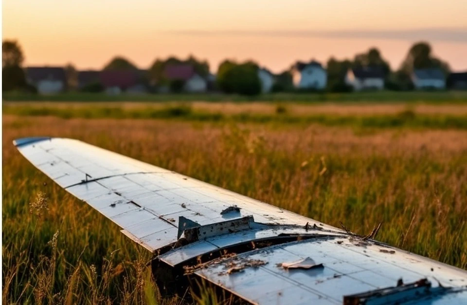 В Мещовском районе нашли фрагменты сбитых беспилотников.