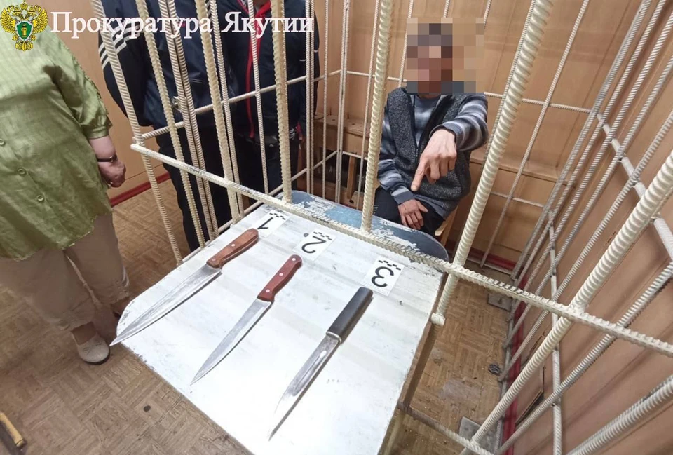 Осужденный напал на приятеля с ножом на территории гаражного кооператива. Фото: прокуратура Якутии