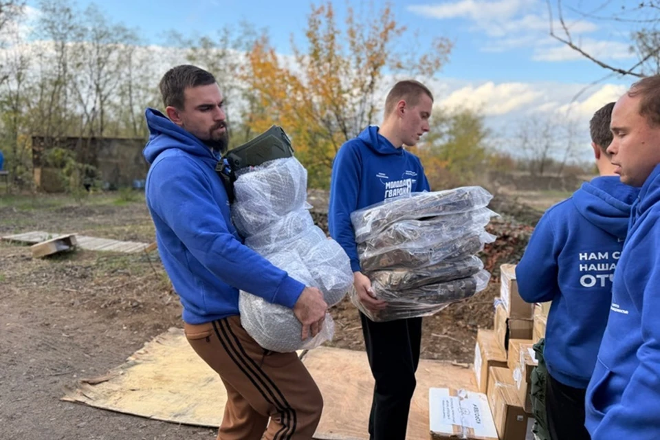 Волонтеры Богородского округа Московской области доставили гумпомощь в Мариуполь. Фото: Администрация Мариуполя