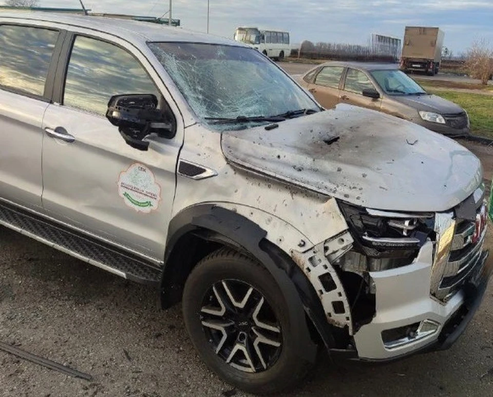 Повреждения получили несколько машин. Фото Telegram-канала губернатора Белгородской области