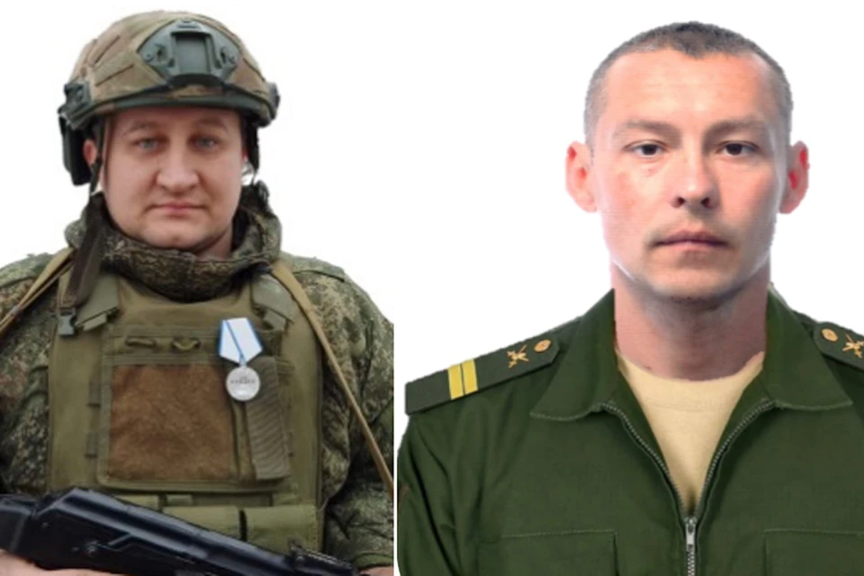 Cтарший лейтенант Дмитрий Лишанов и Младший сержант Ринат Бикчинтаев