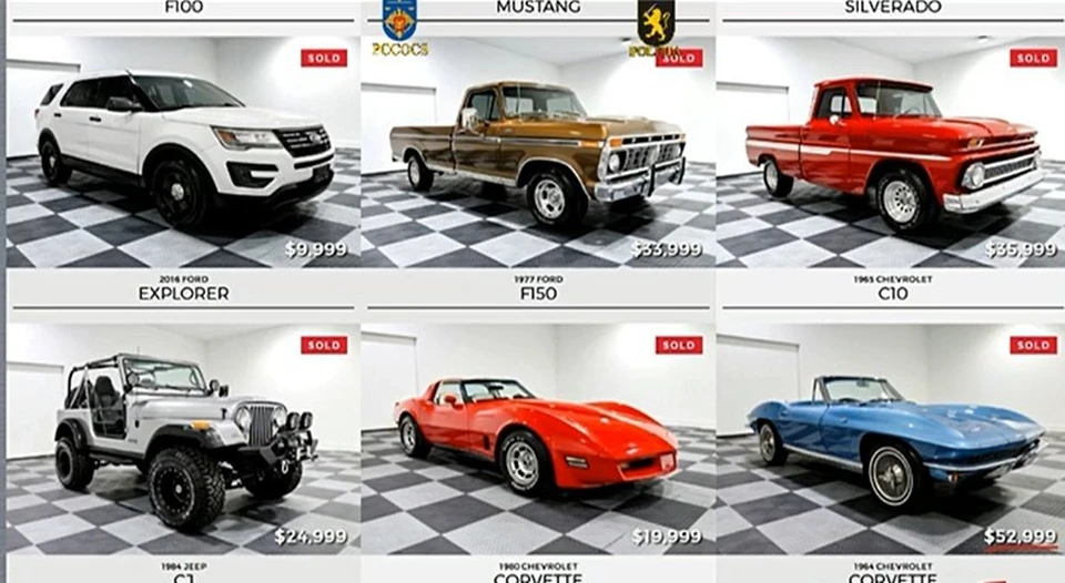 Мошенники "торговали" ретроавтомобилями, которых у них не было. Фото: скрин с видео