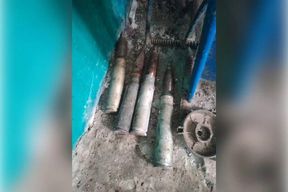 Снаряды были найдены на насосной станции. Фото: ГУ МВД России по Запорожской области